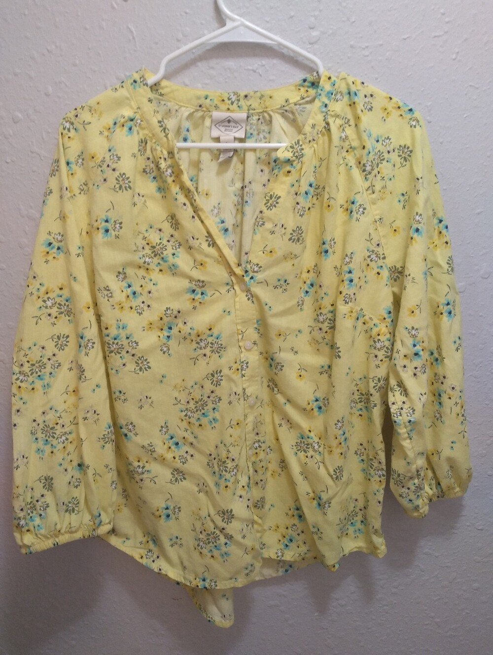 ST. Johns Bay Floral Button Down Blouse